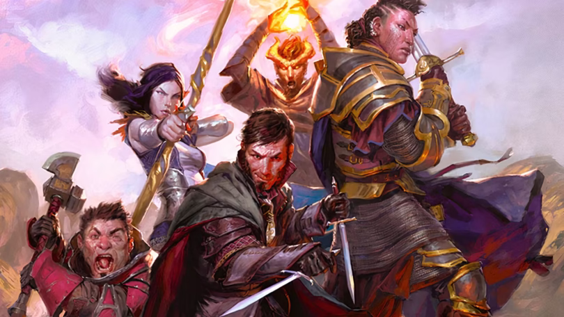 dungeons dragons party high elf ranger dwarf barbarian human rogue tiefling spellcaster and human fi